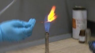 Calcium Chloride in Bunsen Flame reaction only [upl. by Apple]