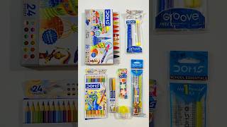 Doms Stationery Items Bi Colours Eraser Doms Kit unboxing doms shorts supplies stationery [upl. by Nalon]