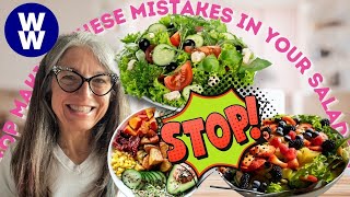 STOP Making Mistakes With Your Salads HighProtein LowPoint Salad Ideas [upl. by Bickart295]