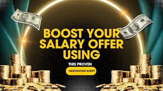 How To Negotiate Your Salary After Getting The Job Offer [upl. by Divadleahcim]