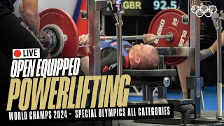 🔴 LIVE Powerlifting  Special Olympics All Categories  World Open Equipped Championships [upl. by Vandervelde]