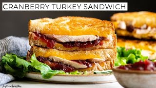 Turkey Cranberry Sandwich Thanksgiving Sandwich [upl. by Neyu]