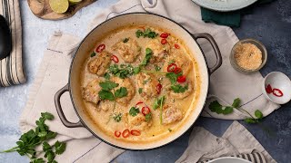 Coconut and Lime Chicken Thighs Recipe [upl. by Anelrahc]