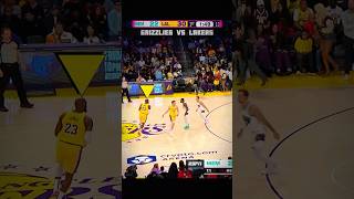 PART 1  LeBron Historic TripleDouble 👑 Grizzlies vs Lakers nba shorts [upl. by Gerri]