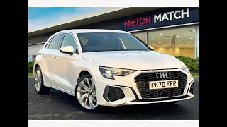 Used Audi A3 10 TFSI 30 S line Sportback  Motor Match Chester [upl. by Christina374]