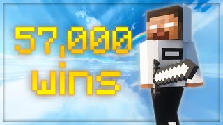 57000 Wins In Hypixel Bedwars [upl. by Attennaej]