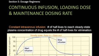 Steady state concentration and dosage regimens  Lect 15  Pharmacology [upl. by Nollahp]