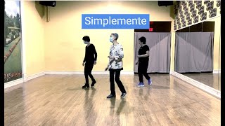 line dance demo  Simplemente [upl. by Euqilegna672]