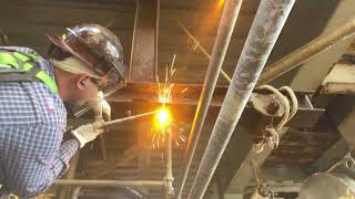 Ibeam Demo Fabrication and Welding structural [upl. by Einahpetse877]