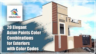 Asian Paints Color Ideas for Exteriors with Codesasianpaints colorcombinations exteriordesign [upl. by Milzie362]