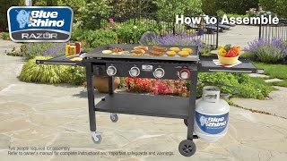 Blue Rhino® Razor™ LP Gas Griddle model no GGC1643B  How to Season Your Griddle [upl. by Effie]