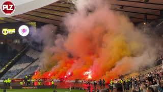 PYRO STOPS GAME  Motherwell vs Rangers delayed due to Pyro display [upl. by Eelyah53]