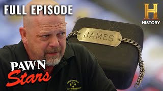 Pawn Stars Rick Cant BELIEVE Its James Deans Bracelet S16 E17  Full Episode [upl. by Ahsinnek337]