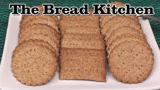 Delicious Homemade Whole Wheat Crackers in The Bread Kitchen [upl. by Mauceri911]