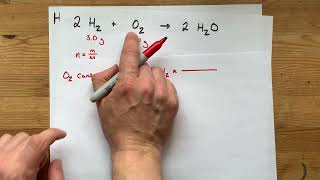 Find the Amount of Excess Reactant  Example [upl. by Akinor698]