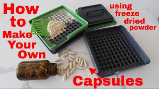 Save Money and Make Your Own Capsules Using Freeze Dried Powders [upl. by Anibla961]