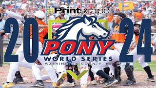 2024 Printscape Pony League World Series Game 10 Bay County MI vs Washington County PA [upl. by Betteanne230]