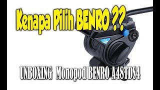 UNBOXING MONOPOD BENRO A48TDS4 [upl. by Dymphia]