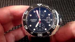 Alpina Extreme 300 Diver Chronograph AL725LB4V26 Review [upl. by Leontina106]