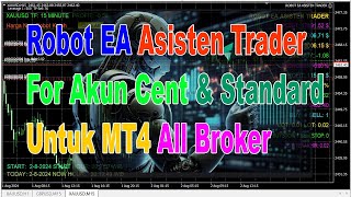 Robot EA Asisten Trader All Broker Tanpa VPS Forex [upl. by Sivek]