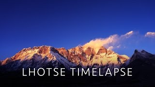 Timelapse of the Lhotse amp Nuptse south faces [upl. by Nerac]