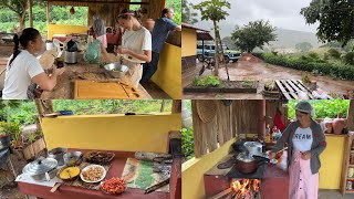 ALMOÇO NA ROÇA VISITA DE INSCRITOS E DIA DE MUITA CHUVA [upl. by Locklin25]