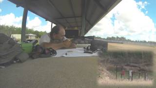 Sauer 202 Yukon 300wm shooting at 300m gong [upl. by Gnak37]