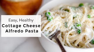 Cottage Cheese Alfredo Pasta dinner in 15 minutes [upl. by Zakaria]