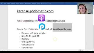 Video 234 Podcasten til Karense God lyttetrening karensepodomaticcom [upl. by Aissert542]