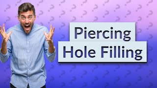 How to fill a piercing hole [upl. by Aekal306]