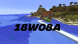 Minecraft News 18w08a New Ocean Biomes  Underwater Ravines [upl. by Nyliac]