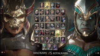 Shao Kahn VS Kotal Kahnmortal ps5 [upl. by Toblat]