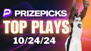 NBA PRIZEPICKS TODAY 🔥 PROP PICKS 💎 102424 TOP PLAYS [upl. by Notle2]