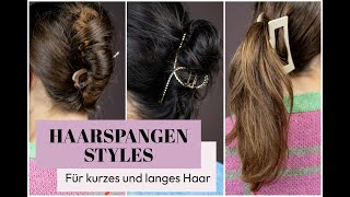 Trend Frisuren mit Spangen  Vier StylingIdeen für langes und kurzes Haar  Live Shopping [upl. by Huda]