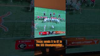 Texas sends it to OT in the SEC Championship [upl. by Kin]