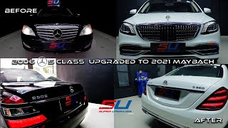 First Time in India Old gen 2006 W221 Mercedes Benz Upgraded to New gen 2021 W222 SClass Maybach [upl. by Asiuol900]