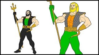 MASHUP AQUAMAN NAMOR HULK SOLOMON GRUNDY GREEN ARROW HAWKEYE AMALGAM FANART [upl. by Ecirtam919]