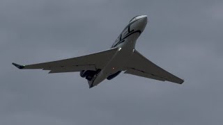 Thrive Gulfstream G600 N715VM Departing Seattle Boeing Field [upl. by La Verne]