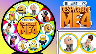 Despicable Me 4 Spinning Wheel Game Surprises  Fun Games for Kids [upl. by Innavoj]