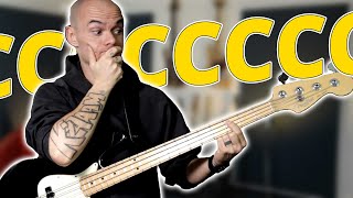 So spielst du COOLE BASSLINIEN NUR MIT GRUNDTÖNEN  EBass Deadnote Tutorial [upl. by Hctub]