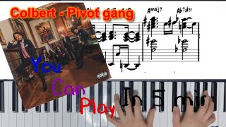 How to play  Colbert by Pivot Gang in 5 min HipHop Piano tutorial 49 Transcription [upl. by Dahl]