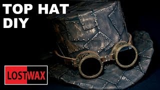 How To Make A Top Hat DIY Steampunk Fashion Pattern Tutorial [upl. by Lodovico]