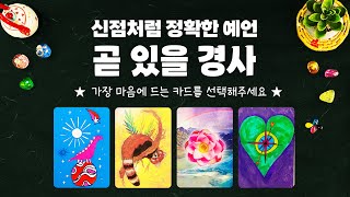 타로 곧 있을 경사에 대해서 신점처럼 소름돋을만큼 정확하게 알아볼게요 [upl. by Occir]