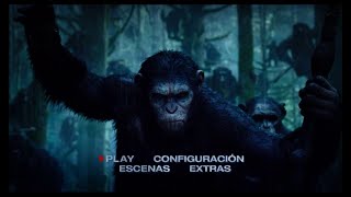 EL AMANECER DEL PLANETA DE LOS SIMIOS DAWN OF THE PLANET OF THE APES 2014  Inicio DVD España [upl. by Akiwak]