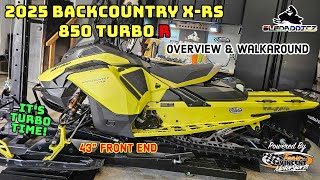 2025 SkiDoo Backcountry XRS 850 Turbo R  Overview and Walkaround  43quot RAS RX Front End [upl. by Hsirehc]