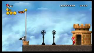 Newer Super Mario Bros Wii 100 World C  Sky City [upl. by Lemrac]