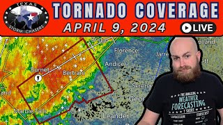 April 9 2024 LIVE Texas TornadoSevere Weather Coverage Morning [upl. by Latsirk]