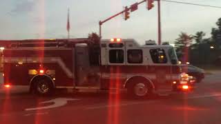 Fairfax County Fire amp Rescue Department ExEngine 409 amp Medic 409 Bravo R Responding 11242020 [upl. by Riesman]