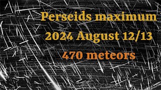 Perseids maximum night of 2024 August 1213 timelapse from Slovenia [upl. by Ydnelg309]