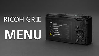 RICOH GR III Menu  Setup Settings [upl. by Sherie]